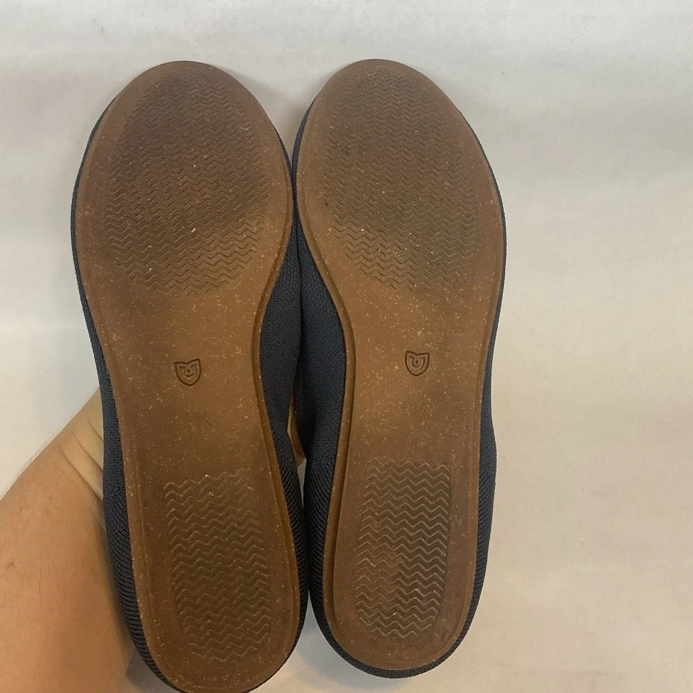 ROTHY'S Classic Smoke Blue Round Toe Ballet Flats US 9,5 Worn Once